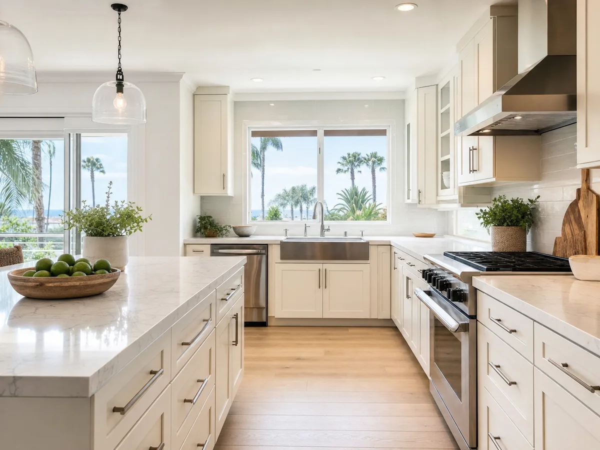 Premium post-construction cleaning in San Diego by Coastal Maid, beautifully finished home
